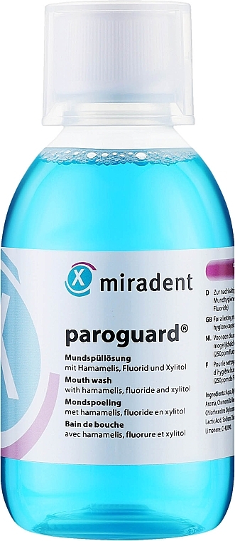 Mundwasser mit Hamamelis - Miradent Paroguard Liquid — Bild N1