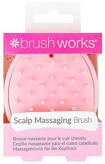 Massagebürste für die Kopfhaut rosa - Brushworks Scalp Massager Brush — Bild N1