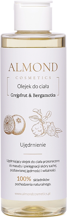 Körper- und Massageöl mit Grapefruit und Bergamotte - Almond Cosmetics — Bild N1