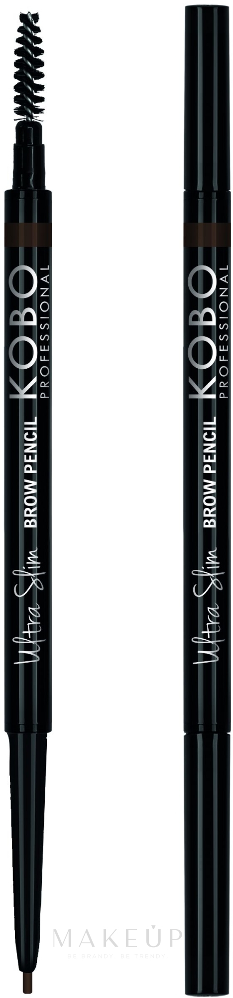 Augenbrauenstift mit Pinsel - Kobo Professional Ultra Slim Brow Pencil (1 St.) — Bild Dark