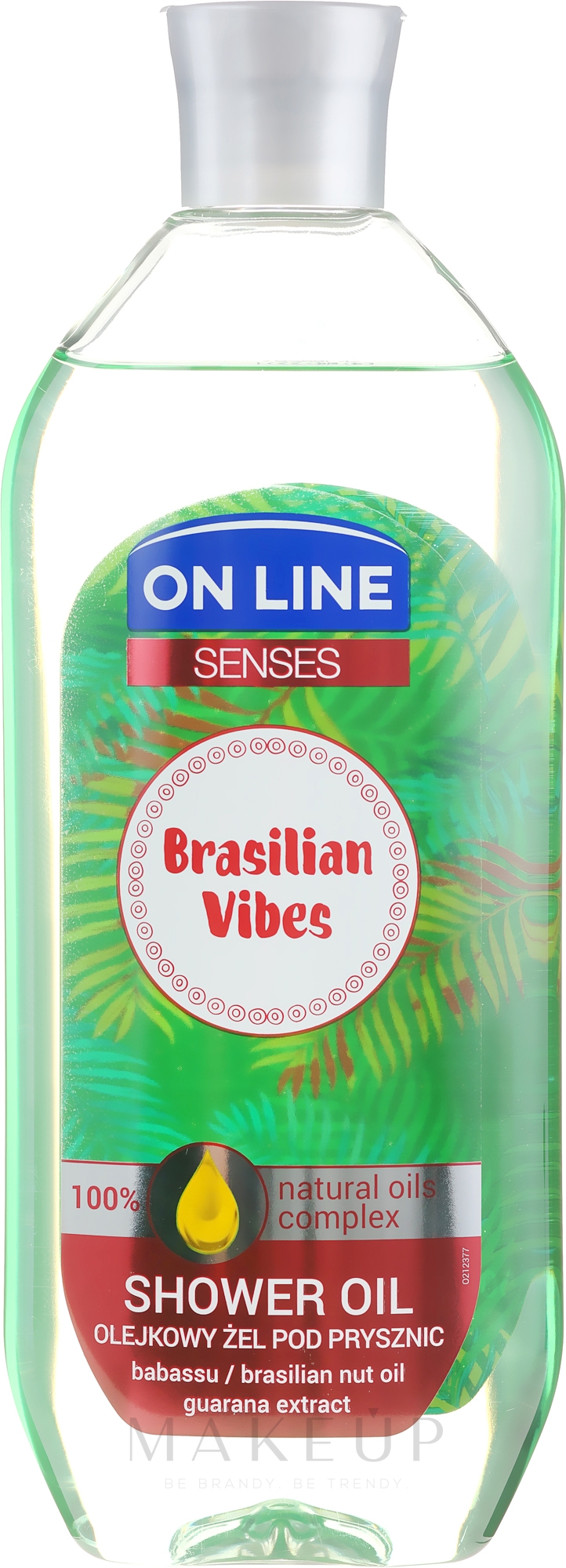 Duschöl mit Babassu- und Paranussöl - On Line Senses Shower Oil Brasilian Vibes — Bild 500 ml