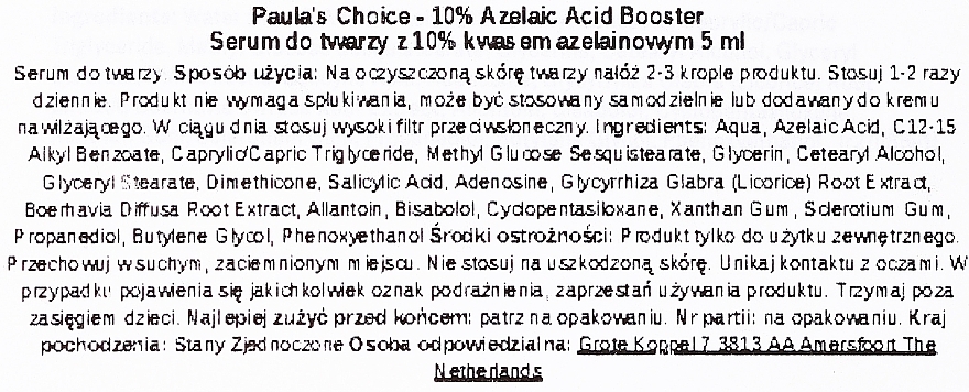 Serum mit Azelainsäure 10 % - Paula's Choice 10% Azelaic Acid Booster Travel Size  	 — Bild N3
