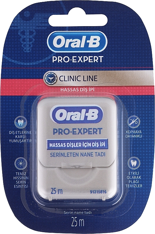 Zahnseide Pro-Expert Clinic Line mit Minzgeschmack 25 m - Oral-B Pro-Expert Clinic Line Floss Cool Mint — Bild N1