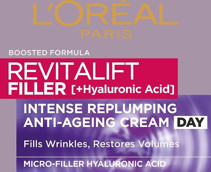 Anti-Aging Tagescreme mit Faltenauffüll-Effekt - L'Oreal Paris Revitalift Filler Hyaluronic Acid Day Cream — Foto N14