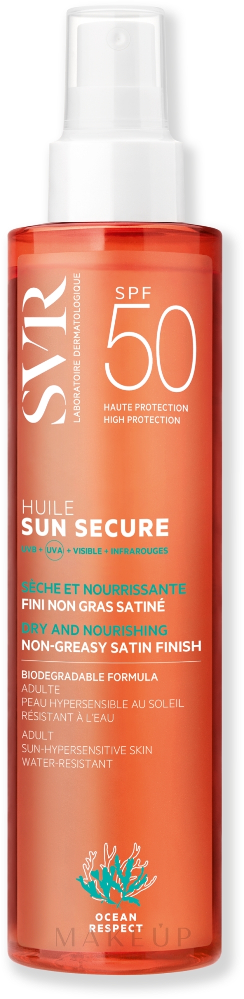 Sonnenschutzöl-Spray für den Körper SPF 50 - SVR Sun Secure Biodegradable Spf50 — Bild 200 ml