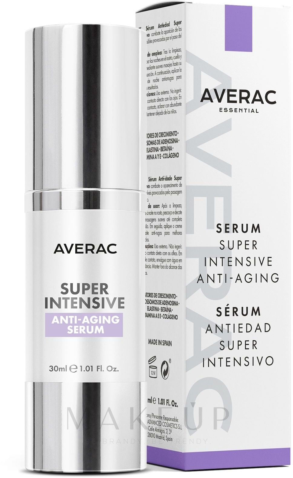 Intensives Anti-Aging Serum - Averac Essential Super Intensive Anti-Aging Serum — Bild 30 ml