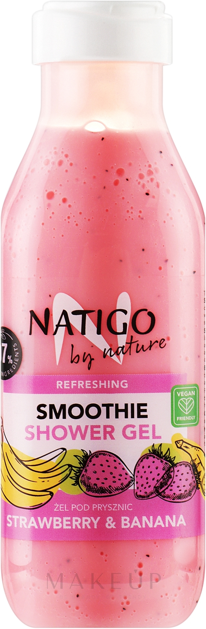 Duschgel Erdbeere und Banane - Natigo Strawberry & Banana — Bild 400 ml