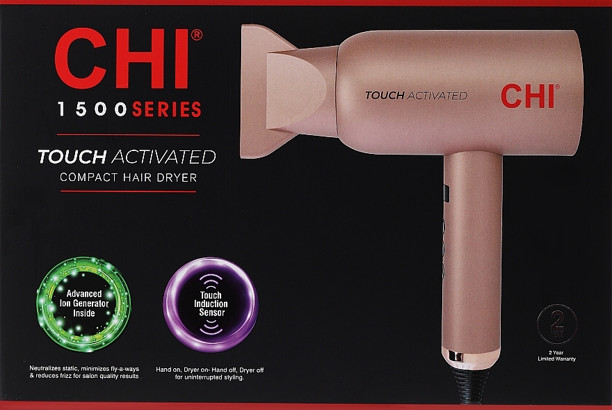 Professioneller Haartrockner mit Ionisierung - CHI Touch Dryer EU Plug — Bild N1