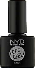Düfte, Parfümerie und Kosmetik Basislack für Nägel - NYD Professional Let's Gel Base