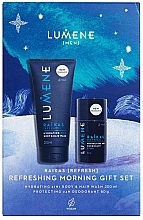 Düfte, Parfümerie und Kosmetik Körperpflegeset - Lumene Men Refreshing Morning Gift Box (Duschgel-Shampoo 200ml + Deostick 60g)