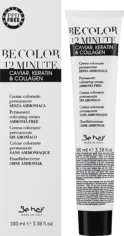 Dauerhafte ammoniakfreie Haarfarbe - Be Hair Be Color Permanent Colouring Cream 12 Minute — Bild N1