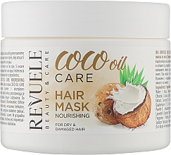 Pflegende Haarmaske für trockenes und strapaziertes Haar - Revuele Coco Oil Care Nourishing Mask — Bild N1