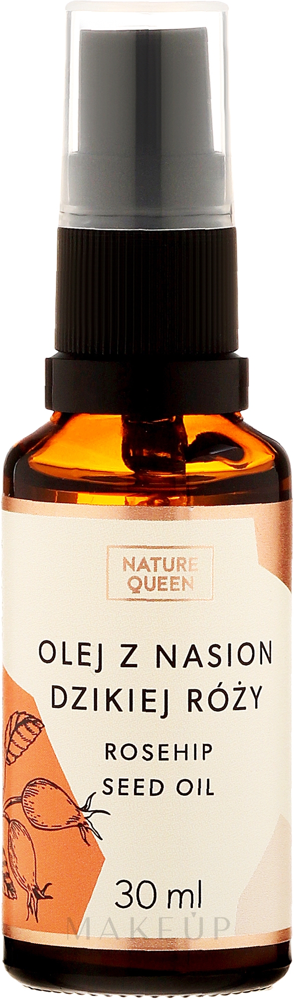 Kosmetisches Hagebuttenöl - Nature Queen Rosehip Seed Oil — Bild 30 ml