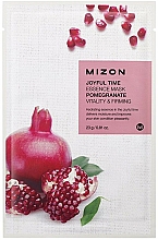Düfte, Parfümerie und Kosmetik Straffende und vitalisierende Tuchmaske für das Gesicht mit Granatapfelextrakt - Mizon Joyful Time Essence Mask Pomegranate