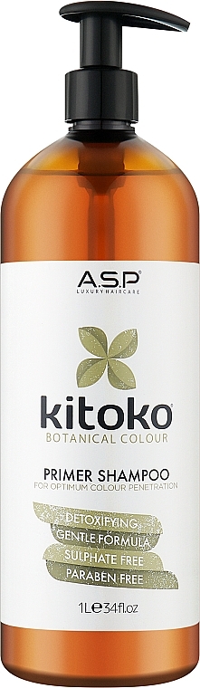 Entgiftendes Shampoo mit Kamelienextrakt - Affinage Kitoko Botanical Color Primer Shampoo — Bild N1