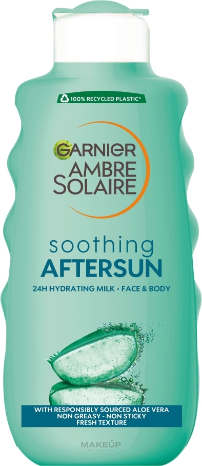 Beruhigende Körpermilch mit Aloe Vera nach dem Sonnenbad - Garnier Ambre Solaire — Bild 200 ml
