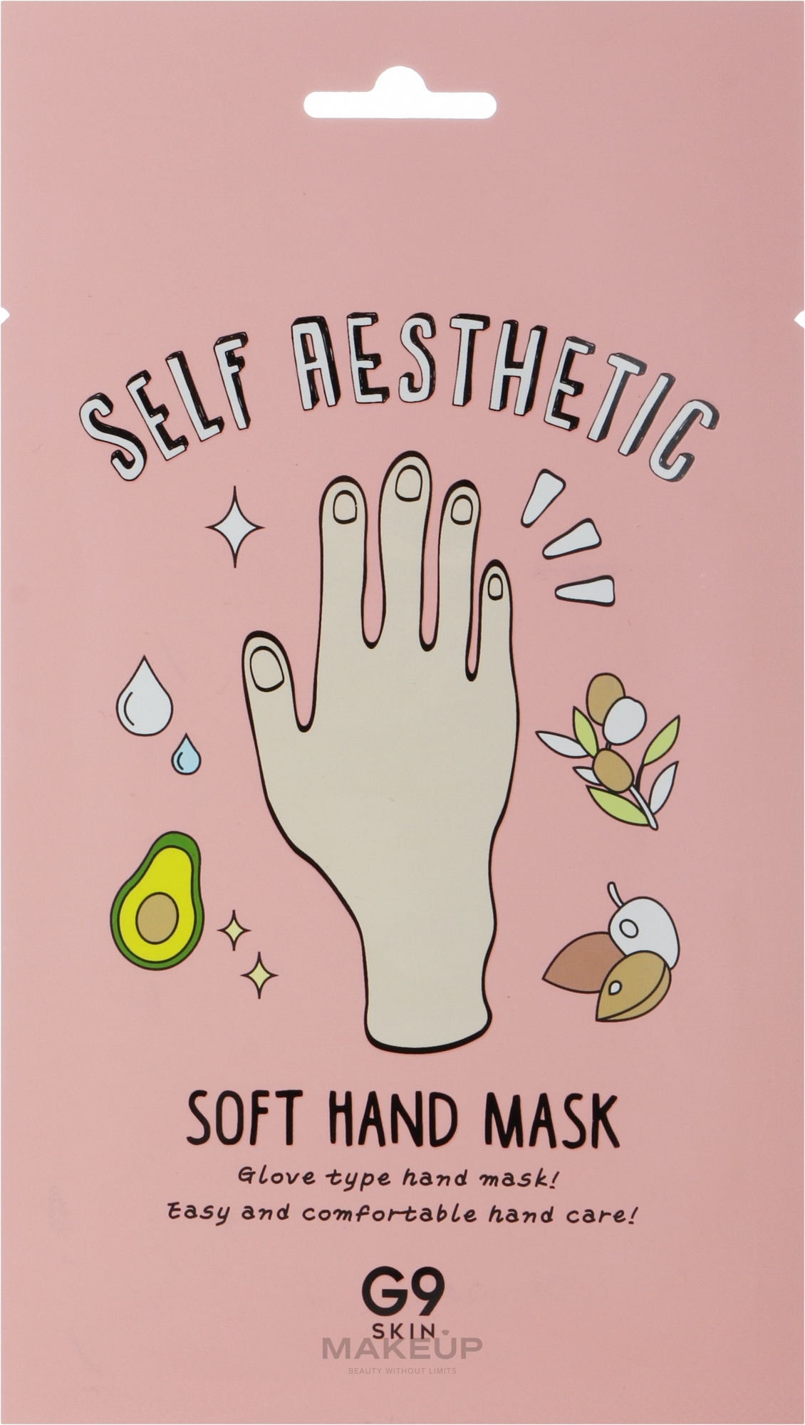 Feuchtigkeitsspendende Maske mit Pflanzenölen in Handschuh-Form - G9Skin Self Aesthetic Soft Hand Mask — Bild 10 ml