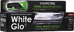 Düfte, Parfümerie und Kosmetik Zahnpflegeset - White Glo Charcoal Total Mouth Detox (Zahnpaste 150g + Zahnbürste 1 St. + Zahnstocher 8 St.)