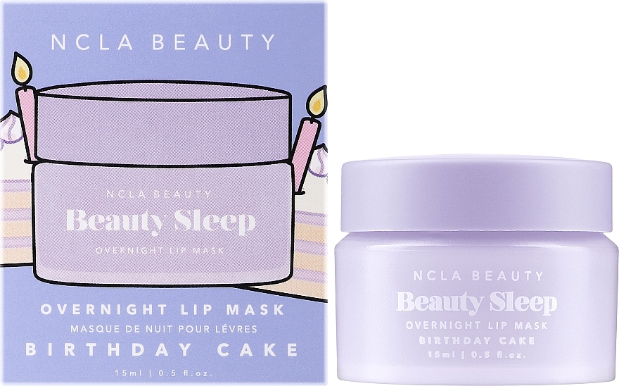 Lippenmaske für die Nacht - NCLA Beauty Beauty Sleep Overnight Lip Mask Birthday Cake — Bild N2