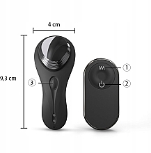 Fernbedienungs-Vibrator für Unterwäsche - Dorcel Discreet Vibe+ Remote Control Panty Vibrator Black — Bild N4