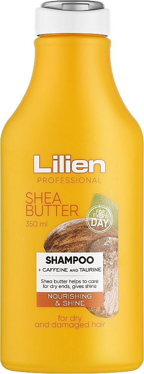 Pflegendes Shampoo für trockenes und strapaziertes Haar mit Sheabutter - Lilien Shea Butter Shampoo — Bild N1
