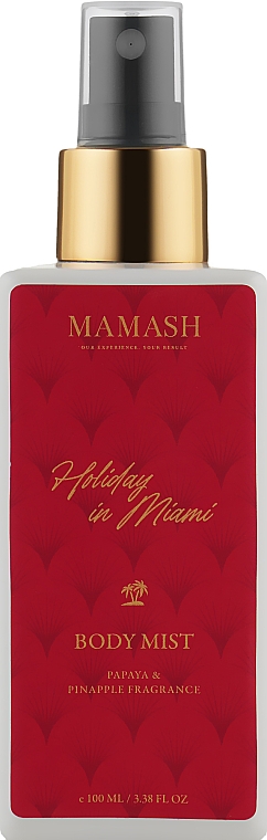 Feuchtigkeitsspendender Körpernebel - Mamash Holiday In Miami Body Mist — Bild N1