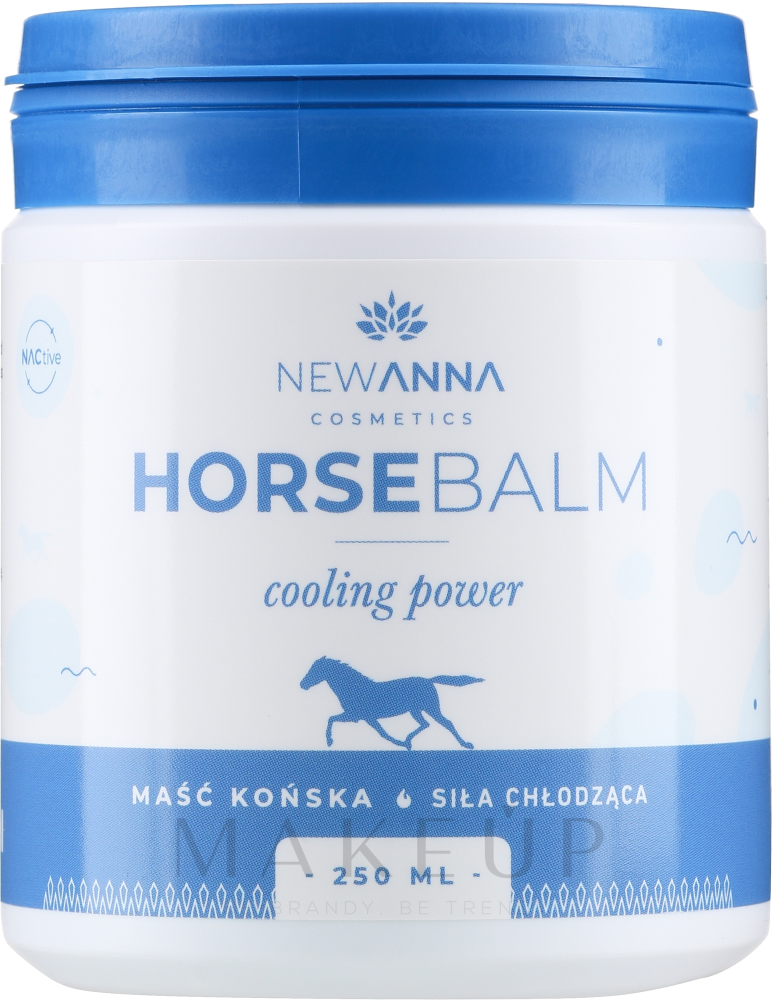 Kühlender Körperbalsam Pferdestärke - New Anna Cosmetics Horse Balm Cooling Power — Bild 250 ml