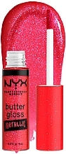 Feuchthaltender Lipgloss  - NYX Professional Makeup Butter Gloss Metallic  — Bild N2