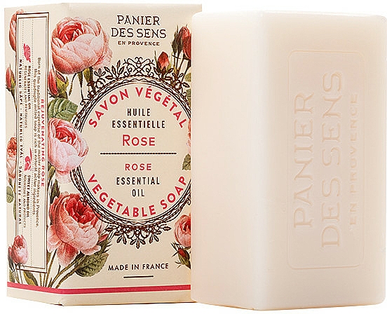 Extra sanfte Pflanzenseife mit Rosenöl - Panier des Sens Rose Extra-Gentle Vegetable Soap — Bild N1