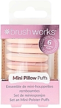 Düfte, Parfümerie und Kosmetik Abschmink-Set 6 St. - Brushworks Mini Pillow Puffs 