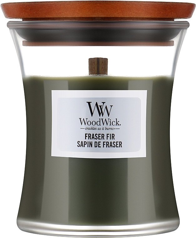 Duftkerze im Glas Frasier Fir - WoodWick Hourglass Candle Frasier Fir — Bild N1