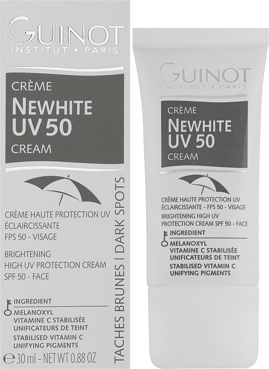 Aufhellende Sonnenschutzcreme für das Gesicht LSF 50 - Guinot Newhite Brightening Uv Shield SPF 50 — Bild N2