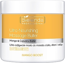 Bielenda Professional Mango Boost Ultra-Nourishing Massage Butter  - Ultra-pflegende Massagebutter für Körper, Hände und Füße  — Bild N1