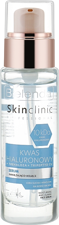Feuchtigkeitsspendendes und beruhigendes Gesichtsserum - Bielenda Skin Clinic Professional Hyaluronic Acid — Bild N1