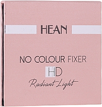 Düfte, Parfümerie und Kosmetik Kompaktpuder für das Gesicht mit Spiegel - Hean No Colour Fixer HD Compact Powder