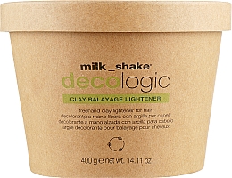 Düfte, Parfümerie und Kosmetik Aufhellende Tonerde für Haare - Milk_Shake Decologic Clay Balayage Destaining Lightener