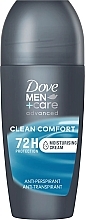 Düfte, Parfümerie und Kosmetik Deo Roll-on Antitranspirant für Männer - Dove Men+Care Advanced Clean Comfort 72H Protection