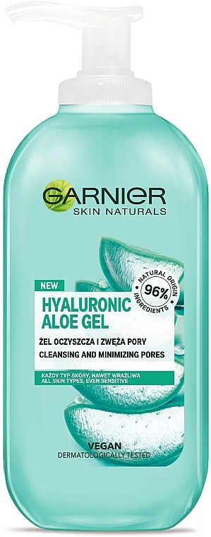 Gesichtsreinigungsgel zur Porenverfeinerung mit Hyaluronsäure und Aloe - Garnier Hyaluronic Aloe Gel Wash — Foto N2