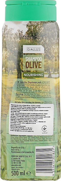 Haarshampoo mit Olivenöl - Gallus Olive Shampoo — Bild N2