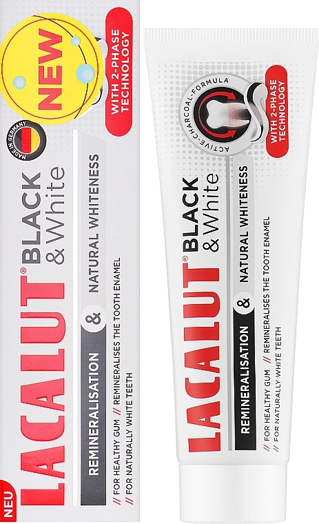 Zahnpasta - Lacalut Black & White Toothpaste	 — Bild N2