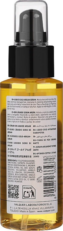 Haarserum mit Arganöl - Valquer Gold Argan Serum — Bild N2