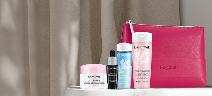 Beim Kauf von Hautpflegeprodukten von Lancôme ab 55 € erhalten Sie eine Probe von verjüngendem Gesichtskonzentrat geschenkt