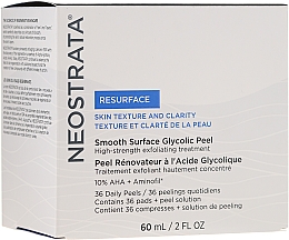 Düfte, Parfümerie und Kosmetik Anti-Falten Gesichtspeeling für den täglichen Gebrauch - NeoStrata Resurface Smooth Surface Daily Peel (Peeling/60ml + Wattepads/36 St.)