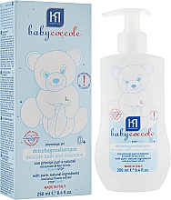 2in1 Sanftes, feuchtigkeitsspendendes und weichmachendes Duschgel und Shampoo - Babycoccole Delicate Bath & Shampoo — Bild N1