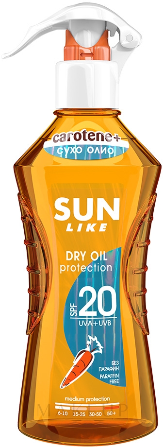 Sonnenschützendes trockenes Körperöl SPF 20 - Sun Like Dry Oil Spray SPF 20 — Bild 200 ml