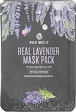 GESCHENK! Tuchmaske für das Gesicht mit Lavendelextrakt - Pax Moly Real Lavender Mask Pack — Bild N1