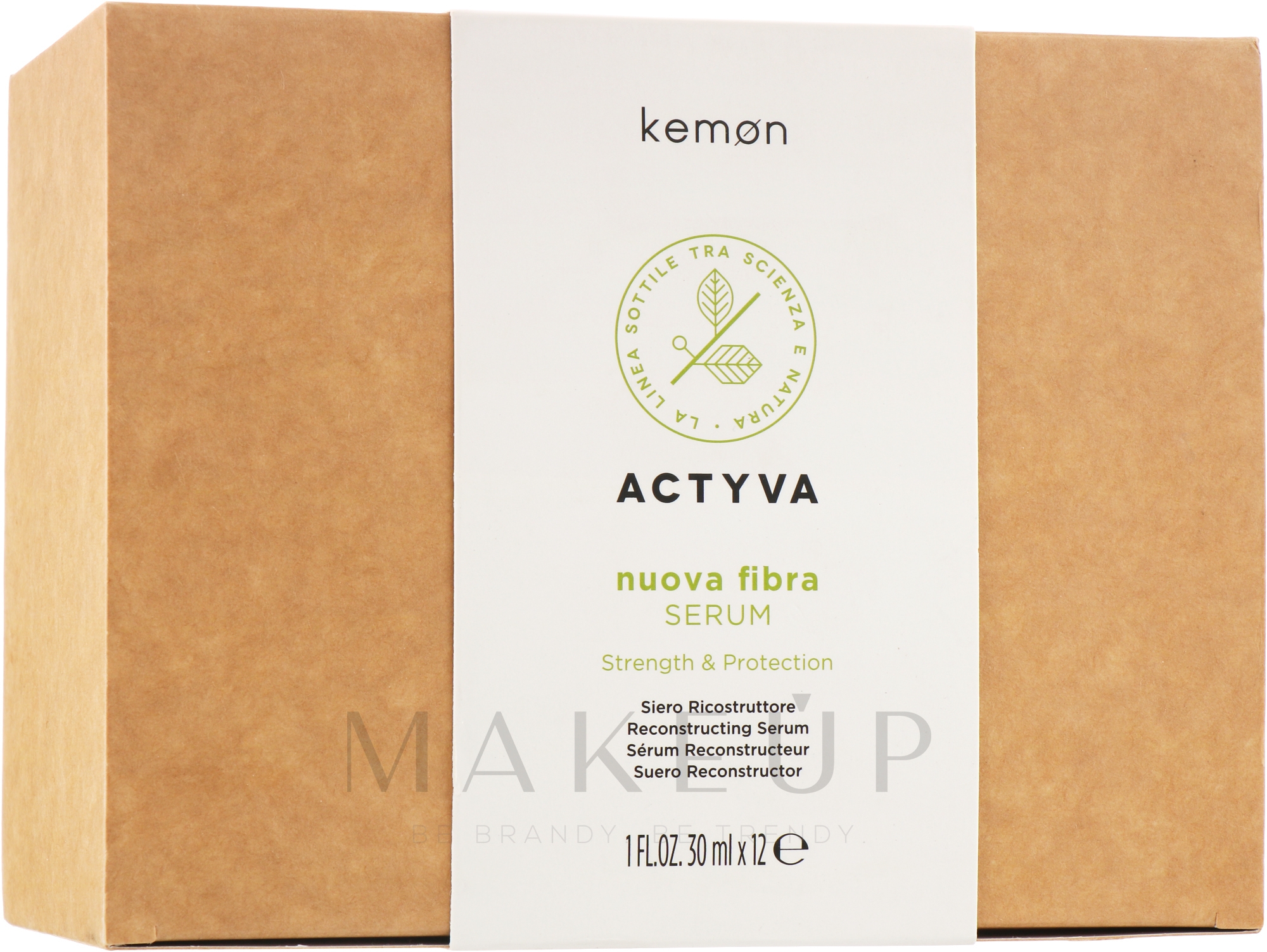 Aufbauendes Serum für geschädigtes Haar - Kemon Actyva Nuova Fiber Serum — Bild 12 x 30 ml