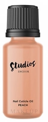 Öl für Nägel und Nagelhaut mit Pfirsich - Didier Lab Studios Nail Cuticle Oil Peach — Bild 10 ml