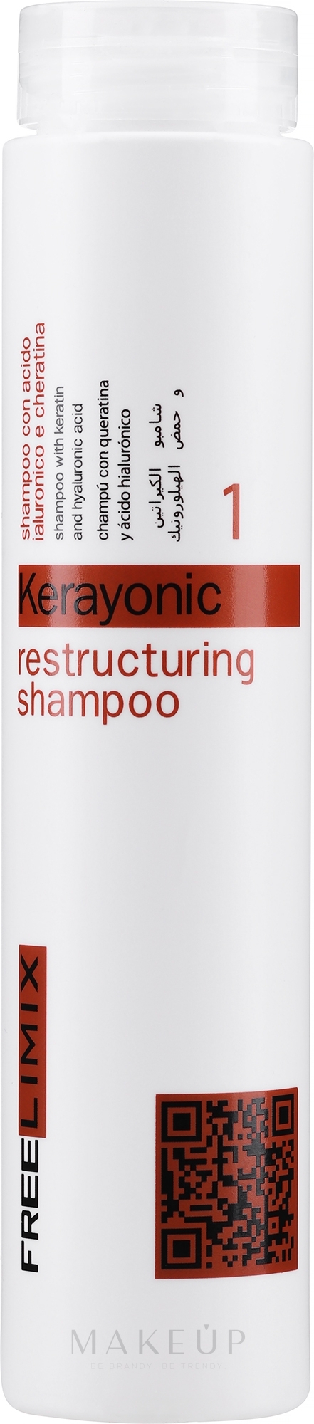 Restrukturierendes Shampoo mit Keratin und Hyaluronsäure - Freelimix Ristrutturante Shampoo — Bild 250 ml