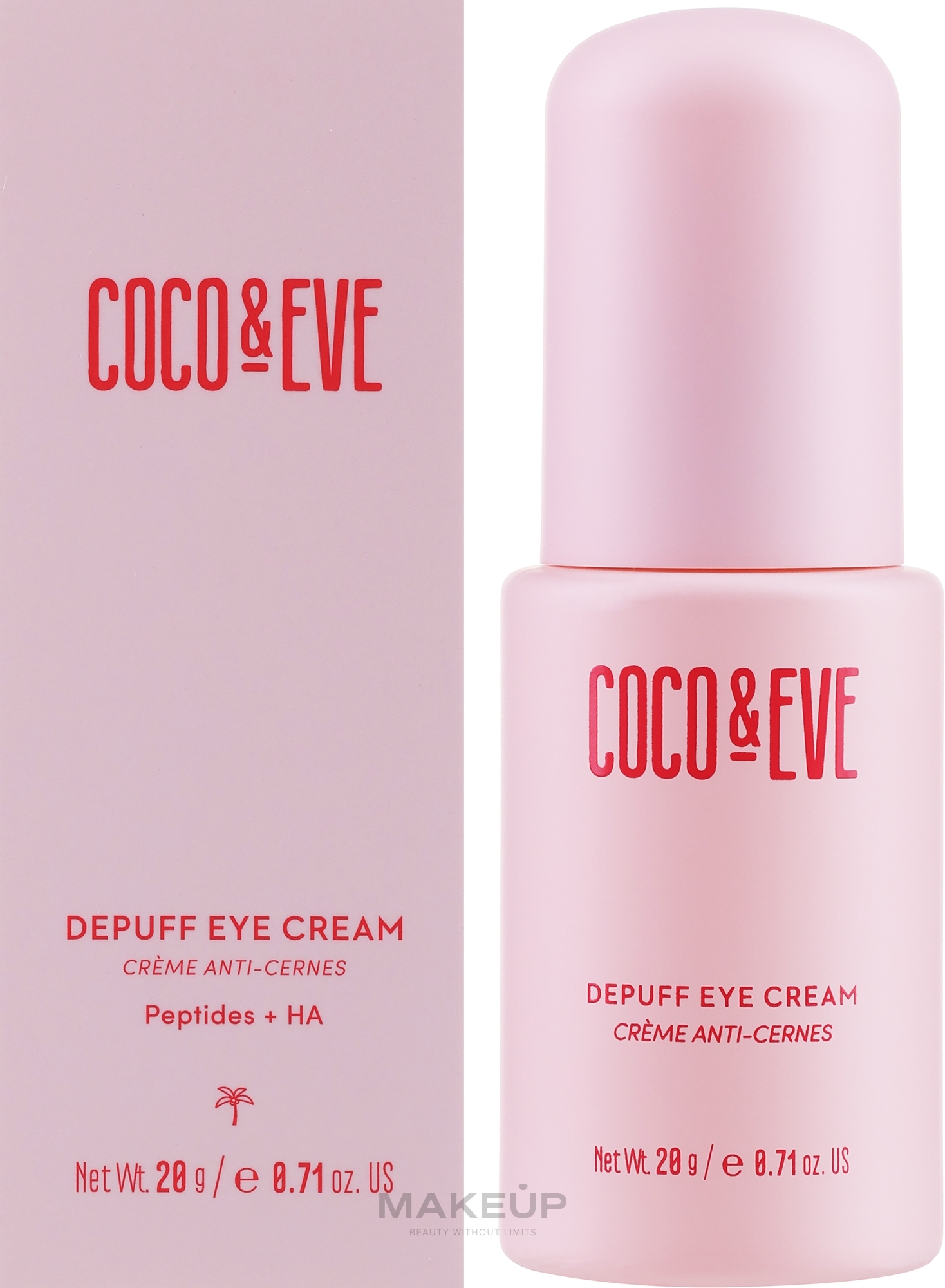 Augencreme - Coco & Eve Depuff Eye Cream — Bild 20 g